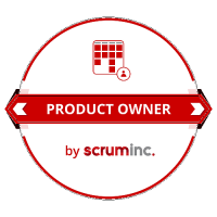 Das Scrum Product Owner by Scruminc Zertifizierungslogo