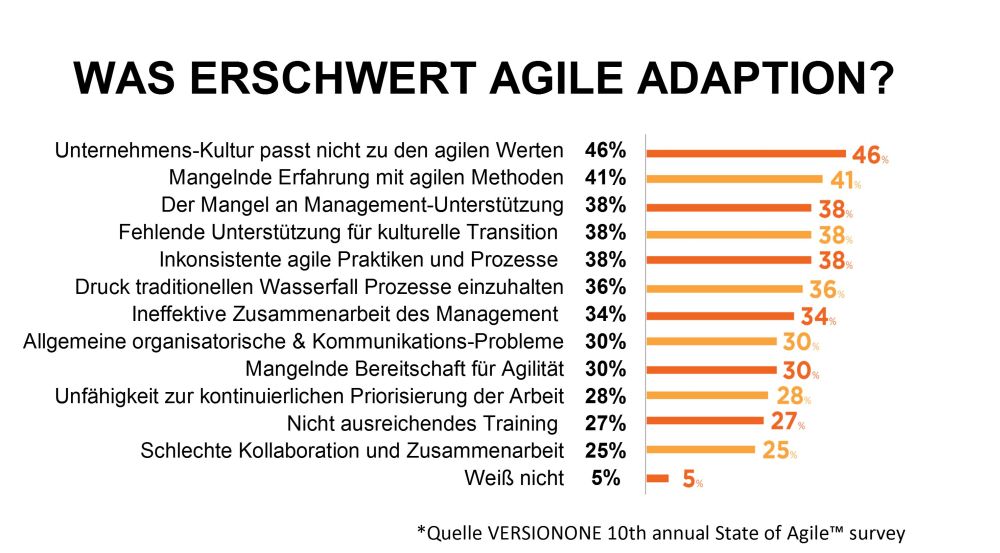 Agile Leadership bedeutet - Eine Beschreibung aus dem Survey "State of Agile"